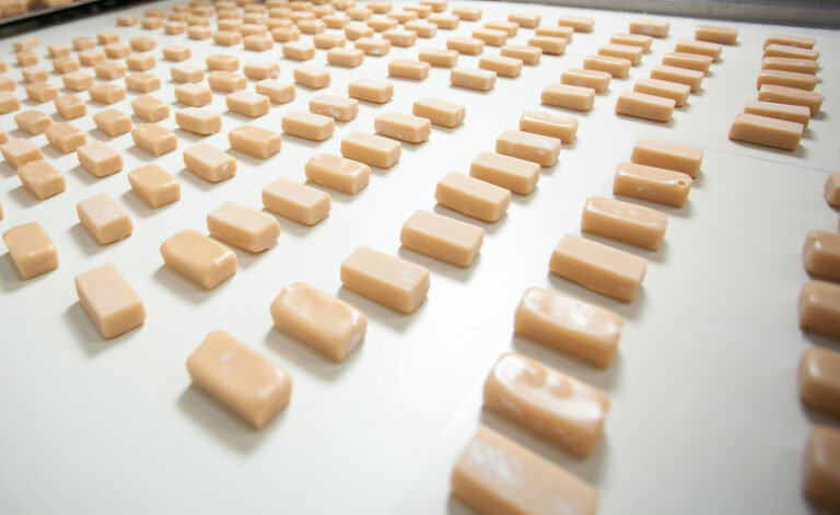 Sweets production at the factory